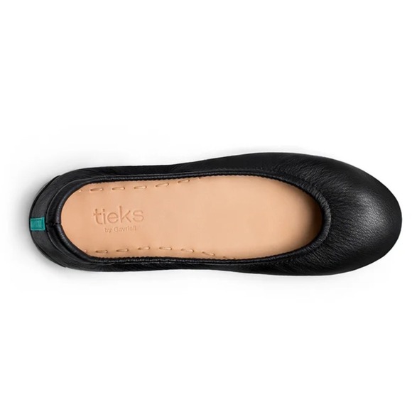 Tieks by Gavrieli Ballet Flats Black Leather Comfort Shoes Women's Size 7
